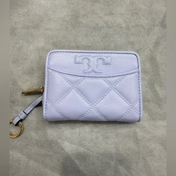 Tory Burch Savannah Quilted Zip Coin Purse - Picture 1 of 8